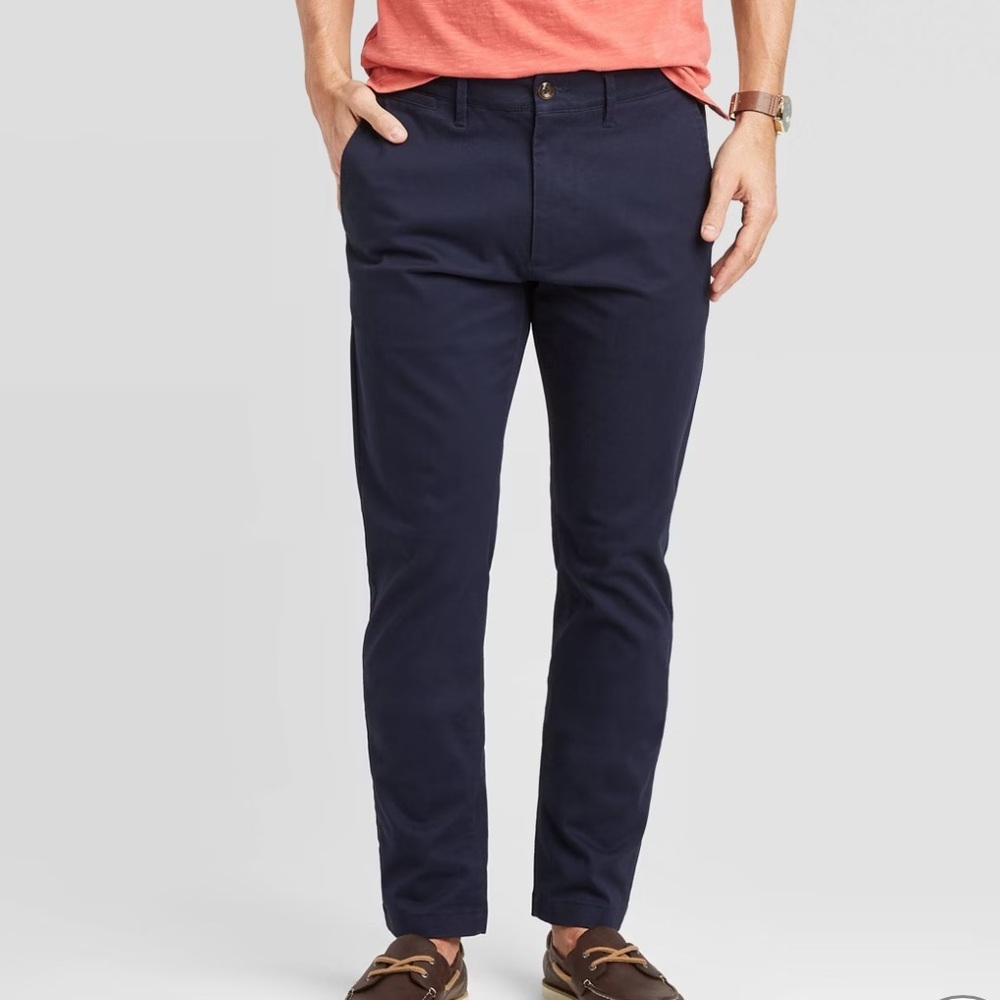 Men's Navy Goodfellow & Co The Every Wear Chino Pants Sz 38X34 NWT